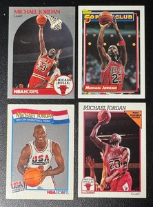 Michael Jordan 4-Card Basketball Card Lot