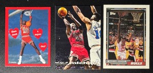 Michael Jordan 3-Card Basketball Card Lot