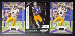 Justin Jefferson 3-Card Minnesota Vikings Rookie Football Card Lot