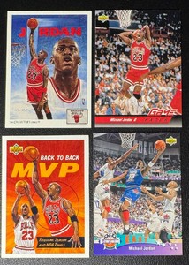 Michael Jordan 4-Card Basketball Card Lot (4)