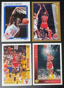 Michael Jordan 4-Card Basketball Card Lot (5)
