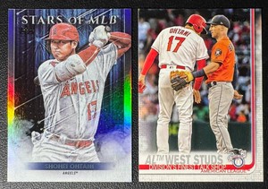 Shohei Ohtani 2-Card Baseball Card Lot (3)