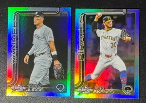 Aaron Judge  Paul Skenes 2-Card All-Star Foil Baseball Card Lot