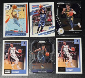 Ja Morant 6-Card Basketball Card Lot