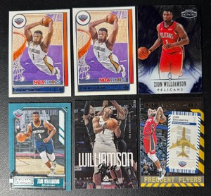 Zion Williamson 6-Card Basketball Card Lot