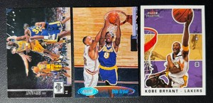 Kobe Bryant 3-Card Basketball Card Lot