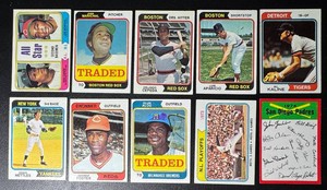 1974 Topps 10-Card Vintage Baseball Card Lot (2)