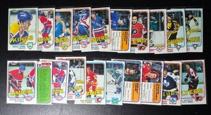 1981-82 Topps Hockey 20-Card Hockey Card Lot