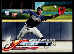 Ronald Acuna Jr. RC 2018 Topps Update #US252 Rookie Baseball Card