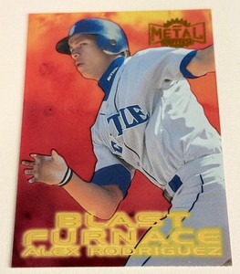 Alex Rodriguez Acetate Metal Insert 1997 Metal Universe #10 Baseball Card