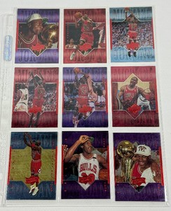 Michael Jordan 9 Card 1999 Upper Deck Athlete of the Century Basketball Card Lot