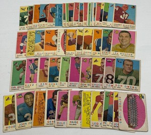 1959 Topps Football 53 Card Vintage Lot (no duplicates)