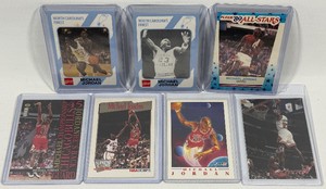 Michael Jordan 7 Card Basketball Lot