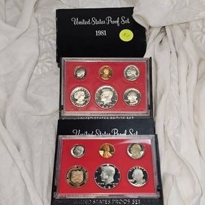 1981,1982 US Mint Proof Sets