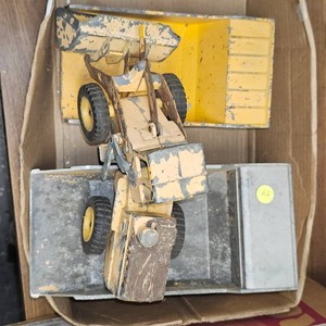 Lot of Diecast Dump Trucks, Payloader