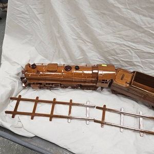 Beautiful Wooden Handmade Train as Pictured