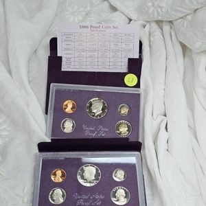 1985,1986 US Proof Sets