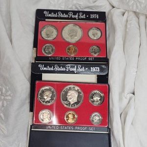 1973,1974 US Proof Sets
