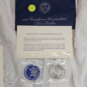1972 Eisenhower UNC Silver Dollar