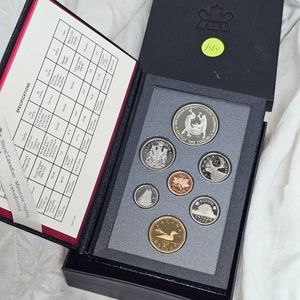 1988 Royal Canadian Mint Proof Set, including the Silver Dollar