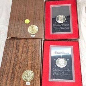 1971,1972 US Eisenhower Proof Dollars
