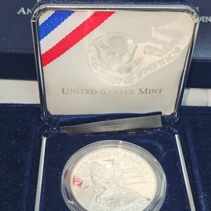 Smithsonian 150th Ann. Proof Silver Dollar, 26.7 grams