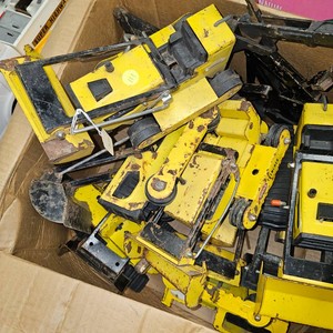 Huge Lot of Tonka Steel Bucket Loaders and Hoes