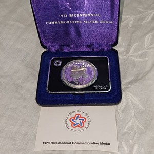 1973 American Revolution Bicentenial Silver 1oz Medalian