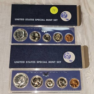 1967 US Special Mint Set UNC, Qty2, Silver