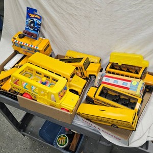Huge Lot of School Busses