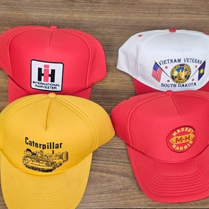 4 Hats-IH,Massey, CAT, and VietNam Hat