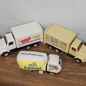 Schwans Stamped Steel Truck and Tonys Pizza Truck