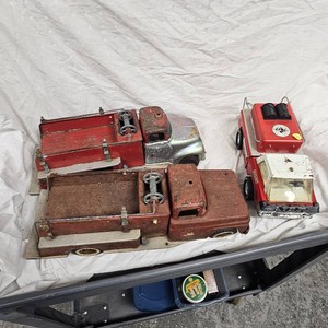 Nylint and Tonka Fire Pumper Trucks(3)