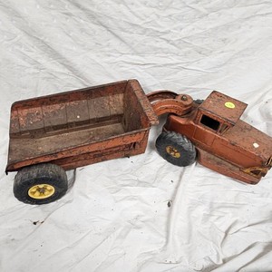 1960s Large Pressed Steel Earth Dumper