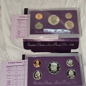 1990,1991 US Mint Proof Set, UNC