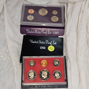 1980,1987 US Mint Proof Set, UNC