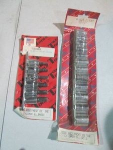 12pc 38in Metric socket set on rai...