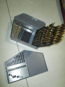 Assortment of drill bits and metal ...
