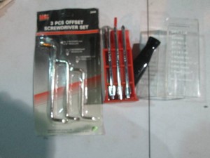 Updriver and offset screwdriver set...