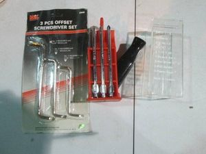 Updriver and offset screwdriver set...