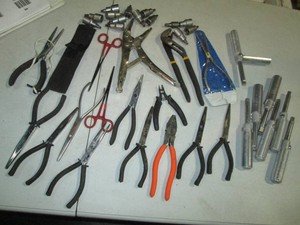 Channel lock, needle nose pliers, l...