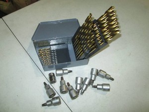 Lot of drill bits and metal index c...