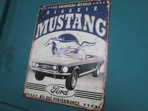 Ford Mustang metal sign 7.5 x 11.5 inches