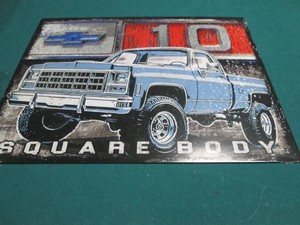 Chevy Truck metal sign 7.5 x 11.5 inches