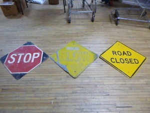 3 Road Signs