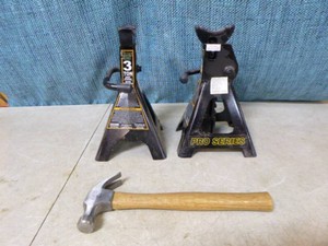 Jack Stands and Hammer
