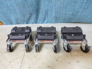3 Plow Pushers Snow Plow Blade Dollies