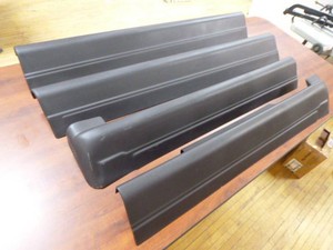 3 Black Plastic Rocker Panel Guard Covers