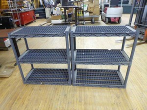 2 Plastic 3-Tier Shelving