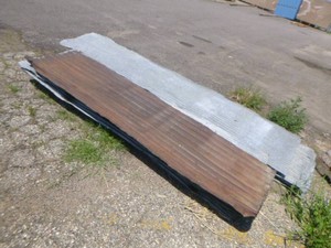 12 Sheets of Corrugated Aluminum
